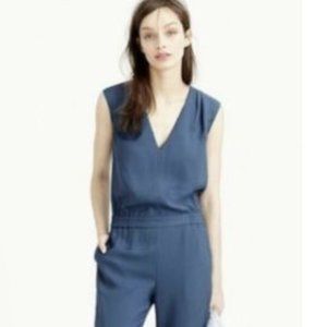 J.Crew blue sleeveless jumpsuit size 2